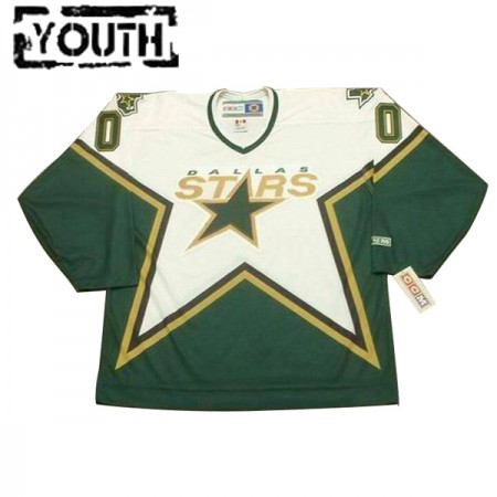 Dallas Stars Custom CCM Throwback Home Authentic Shirt - Kinderen